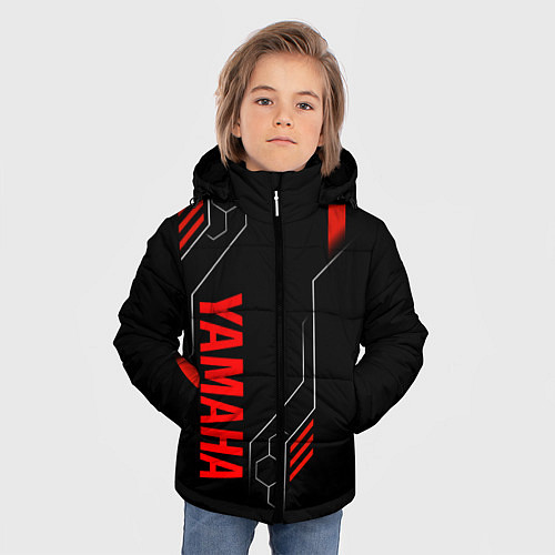 Зимняя куртка для мальчика YAMAHA - ТЕХНОЛОГИИ КРАСНЫЙ / 3D-Красный – фото 3