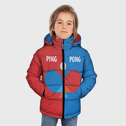 Зимняя куртка для мальчика PING PONG теннис / 3D-Красный – фото 3