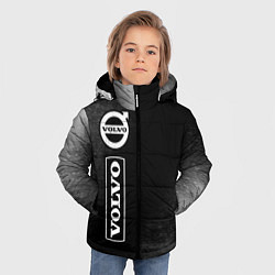 Куртка зимняя для мальчика VOLVO Графика Вертикально, цвет: 3D-черный — фото 2