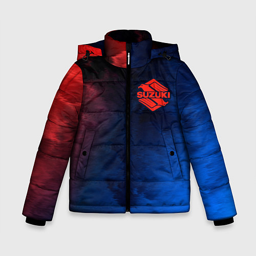 Зимняя куртка для мальчика SUZUKI - Пламя / 3D-Черный – фото 1