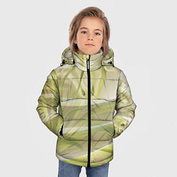 Куртка зимняя для мальчика Абстрактные ирисы, цвет: 3D-красный — фото 2