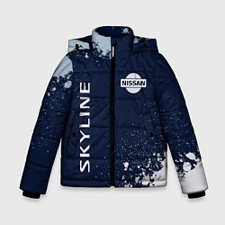 Куртка зимняя для мальчика NISSAN SKYLINE Краска, цвет: 3D-черный