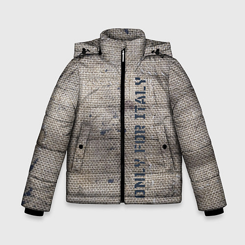 Зимняя куртка для мальчика Only for Italy Мешковина Авангард Hype / 3D-Черный – фото 1