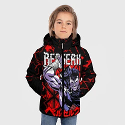 Куртка зимняя для мальчика БЕРСЕРК BERSERK GUTS, цвет: 3D-светло-серый — фото 2
