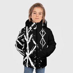 Куртка зимняя для мальчика КЛЕЙМО ЖЕРТВЫ - БЕРСЕРК, цвет: 3D-черный — фото 2