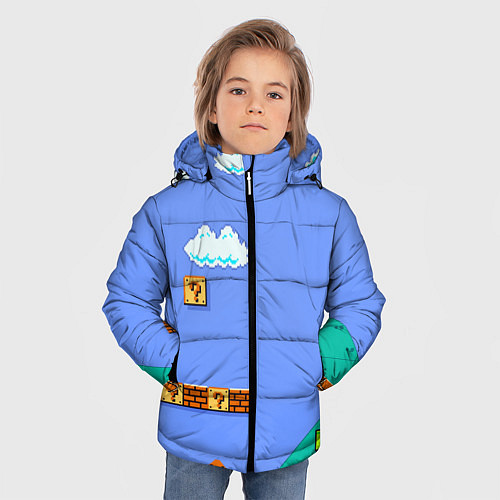 Зимняя куртка для мальчика Марио дизайн / 3D-Красный – фото 3