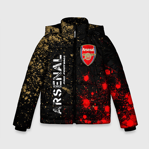 Зимняя куртка для мальчика АРСЕНАЛ Arsenal Pro Football Краска / 3D-Черный – фото 1