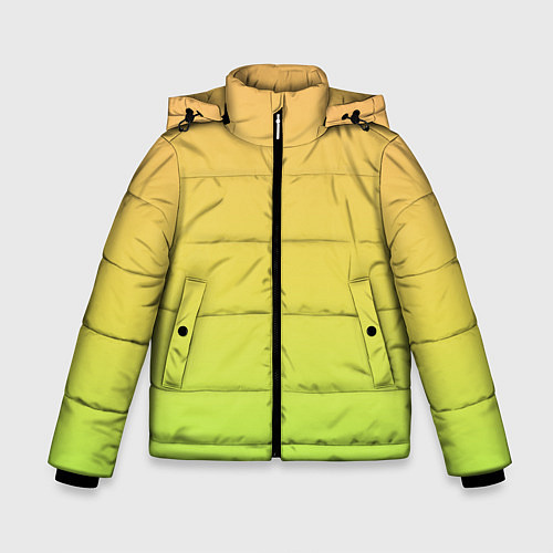 Зимняя куртка для мальчика GRADIEND YELLOW-GREEN / 3D-Черный – фото 1