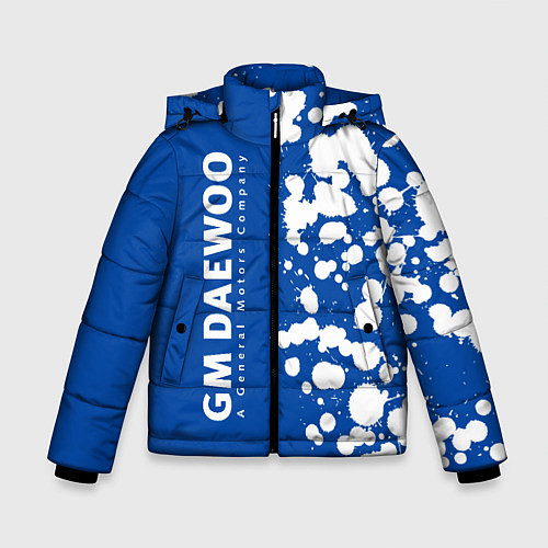 Зимняя куртка для мальчика DAEWOO GM Брызги По вертикали / 3D-Черный – фото 1