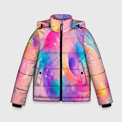 Куртка зимняя для мальчика Многообразие красок, цвет: 3D-черный