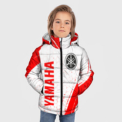 Куртка зимняя для мальчика ЯМАХА Краски, цвет: 3D-черный — фото 2