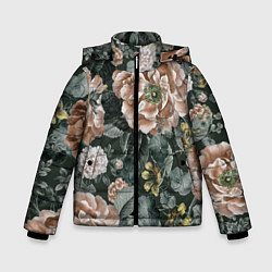 Зимняя куртка для мальчика Цветы Анемоны Ночного Сада
