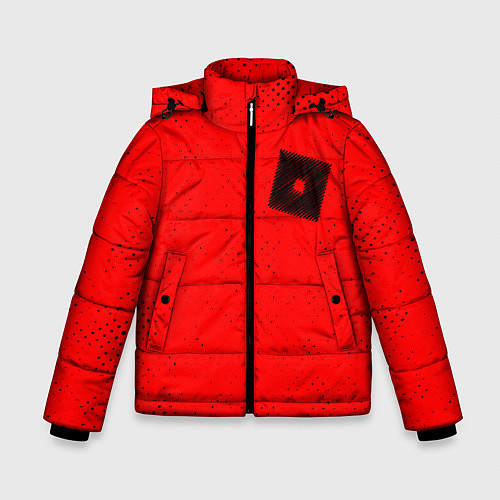 Зимняя куртка для мальчика РОБЛОКС Гранж / 3D-Черный – фото 1
