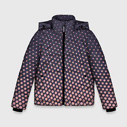 Куртка зимняя для мальчика Паттерн в горошек, цвет: 3D-красный
