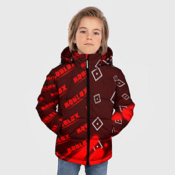Куртка зимняя для мальчика РОБЛОКС Графика Паттерны, цвет: 3D-черный — фото 2