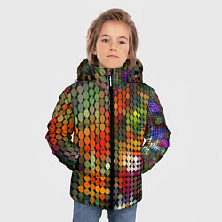 Куртка зимняя для мальчика Диско шар, цвет: 3D-черный — фото 2