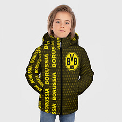 Куртка зимняя для мальчика БОРУССИЯ Звезды, цвет: 3D-черный — фото 2