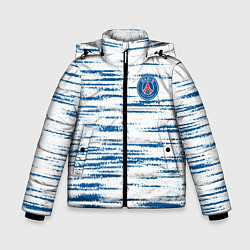 Куртка зимняя для мальчика Psg маленькое лого, цвет: 3D-черный