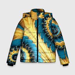Куртка зимняя для мальчика Двойная авангардная спираль Double avant-garde spi, цвет: 3D-черный