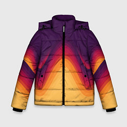 Куртка зимняя для мальчика Волны песка и лавы, цвет: 3D-светло-серый