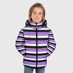 Куртка зимняя для мальчика В ПОЛОСКУ ПАТТЕРН 80х, цвет: 3D-красный — фото 2