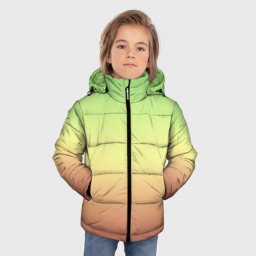 Зимняя куртка для мальчика Градиент Фисташки Gradient / 3D-Светло-серый – фото 3