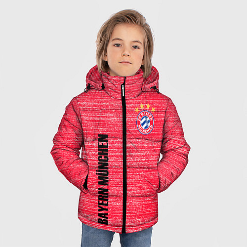 Зимняя куртка для мальчика BAYERN MUNCHEN БАВАРИЯ football club / 3D-Светло-серый – фото 3