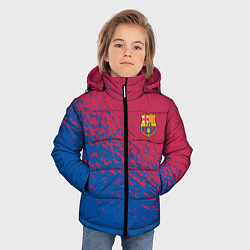 Куртка зимняя для мальчика Barcelona маленькое лого, цвет: 3D-светло-серый — фото 2