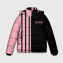 Куртка зимняя для мальчика BLACKPINK HALF BLACK-PINK MINI LOGO, цвет: 3D-черный