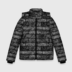 Зимняя куртка для мальчика Стена из черного кирпича Лофт