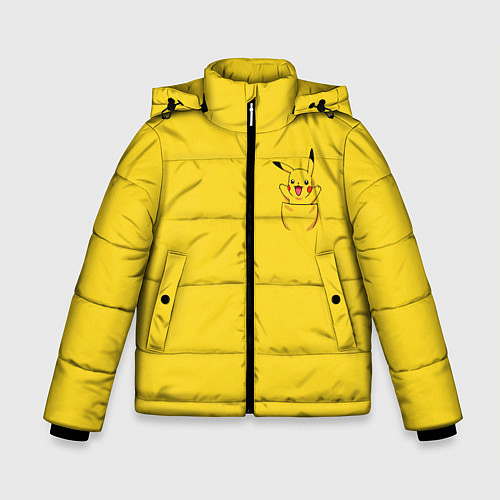 Зимняя куртка для мальчика Покемон в кармане / 3D-Черный – фото 1