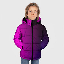 Куртка зимняя для мальчика VIOLET gradient, цвет: 3D-черный — фото 2