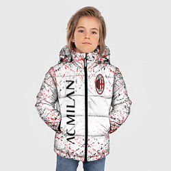 Куртка зимняя для мальчика Ac milan logo, цвет: 3D-черный — фото 2