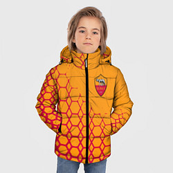 Куртка зимняя для мальчика Рома соты, цвет: 3D-красный — фото 2