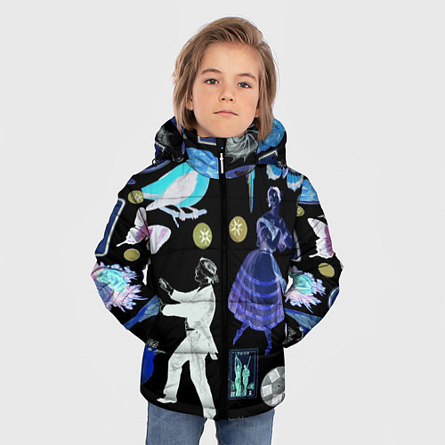 Зимняя куртка для мальчика Underground pattern Fashion 2077 / 3D-Красный – фото 3
