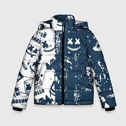 Куртка зимняя для мальчика Marshmello паттерн, цвет: 3D-красный