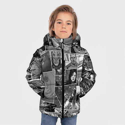 Зимняя куртка для мальчика Mass effect comix / 3D-Красный – фото 3