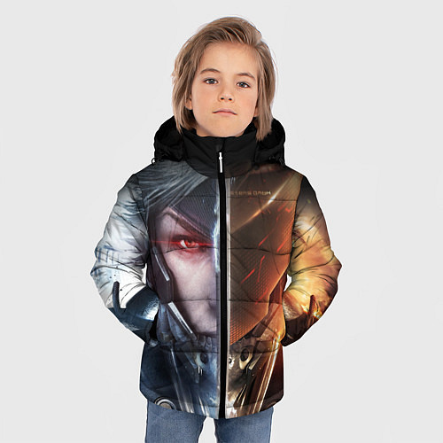 Зимняя куртка для мальчика METAL GEAR RISING САМУРАЙ / 3D-Красный – фото 3
