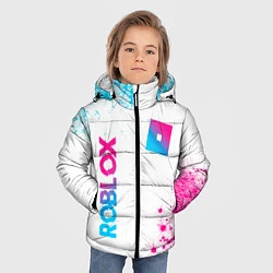 Куртка зимняя для мальчика Roblox Neon Gradient FS, цвет: 3D-черный — фото 2