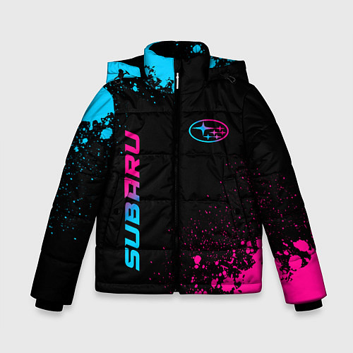 Зимняя куртка для мальчика Subaru Neon Gradient FS / 3D-Черный – фото 1