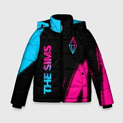Куртка зимняя для мальчика The Sims Neon Gradient, цвет: 3D-черный