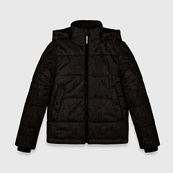 Куртка зимняя для мальчика Текстурированный угольно-черный, цвет: 3D-красный