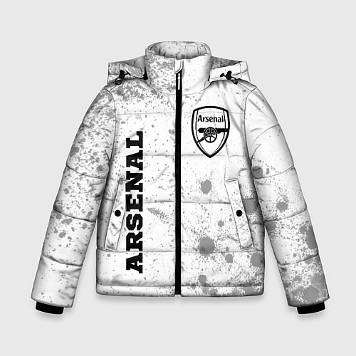 Зимняя куртка для мальчика Arsenal Sport на светлом фоне / 3D-Черный – фото 1