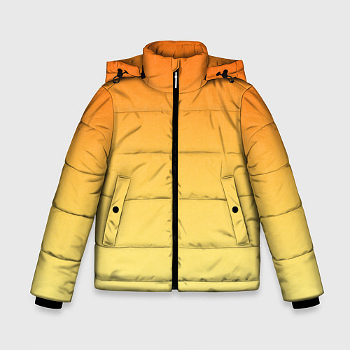 Зимняя куртка для мальчика Оранжевый, желтый градиент / 3D-Черный – фото 1