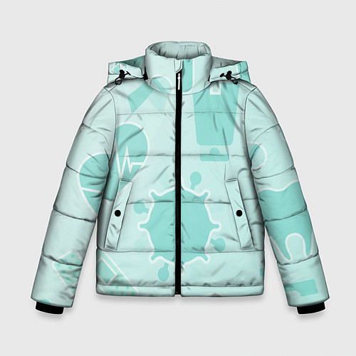 Зимняя куртка для мальчика Медицинские профессии / 3D-Черный – фото 1