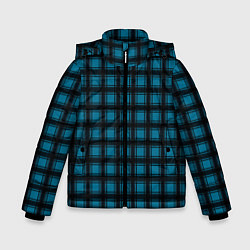 Зимняя куртка для мальчика Black and blue plaid