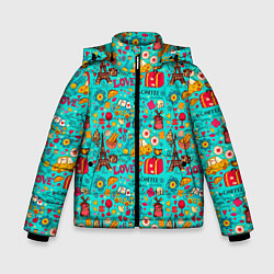 Куртка зимняя для мальчика FRENCH LOVE, цвет: 3D-светло-серый