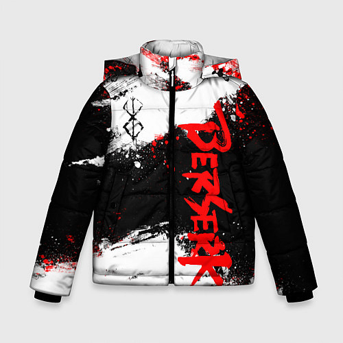 Зимняя куртка для мальчика БЕРСЕРК : Спортивная форма - Клеймо жертвы / 3D-Черный – фото 1