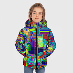 Куртка зимняя для мальчика Vanguard fractal pattern, цвет: 3D-светло-серый — фото 2