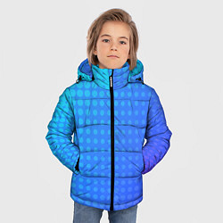 Куртка зимняя для мальчика Blue gradient, цвет: 3D-светло-серый — фото 2
